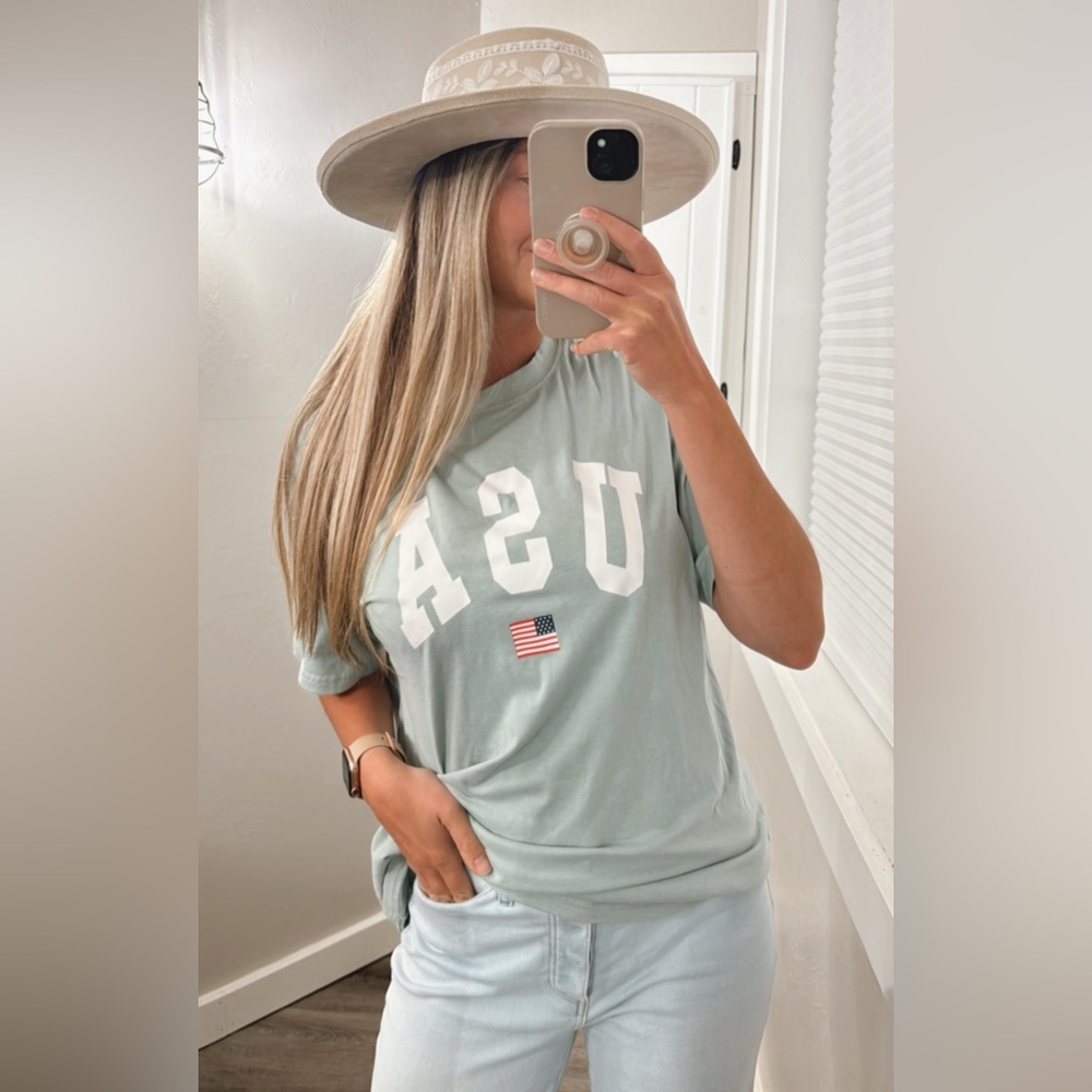USA shirt womens small - oversized shirt USA